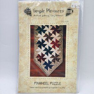 Simple Pleasures Pinwheel Puzzle Terry Atkinson Quilt Pattern SPL-108 1995